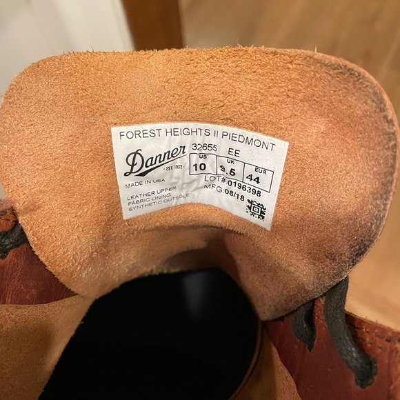 Men’s Danner Forest Heights 2 Piedmont Boots Size 10 with box - Picture 8 of 8